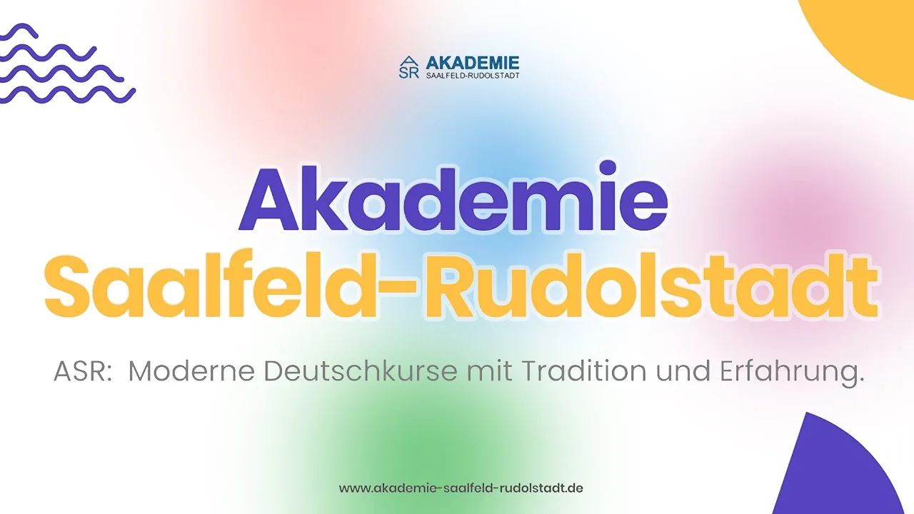 Titelkarte des Vorstellungsvideos der AKADEMIE Saalfeld-Rudolstadt